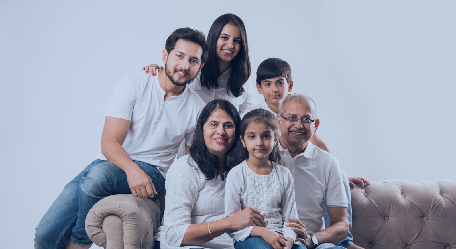 Happy Indian family together at home